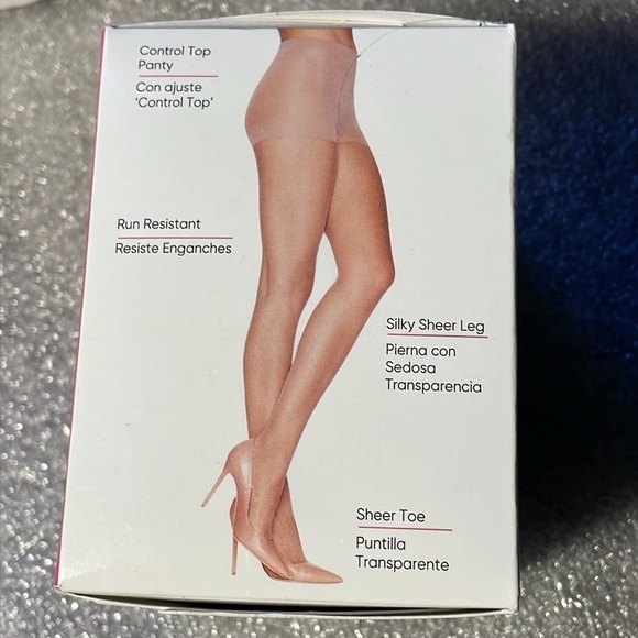 Lot 8 Pairs Black L’eggs Silken Mist Silky sheer Control top tights Pantyhose B - Picture 4 of 7